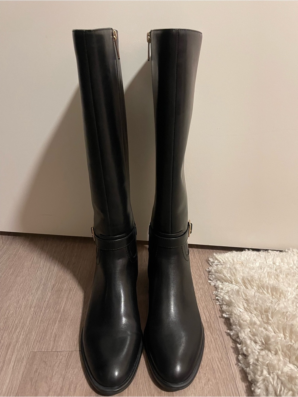 Tommy Hilfiger Black Over-the-Knee Riding Boots